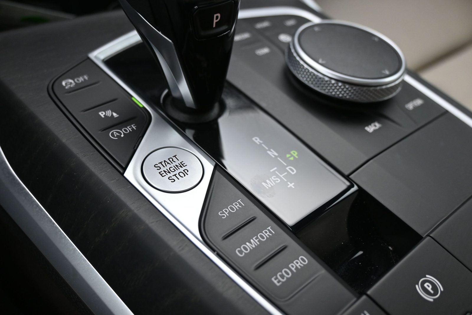 BMW Center Console automotive photography