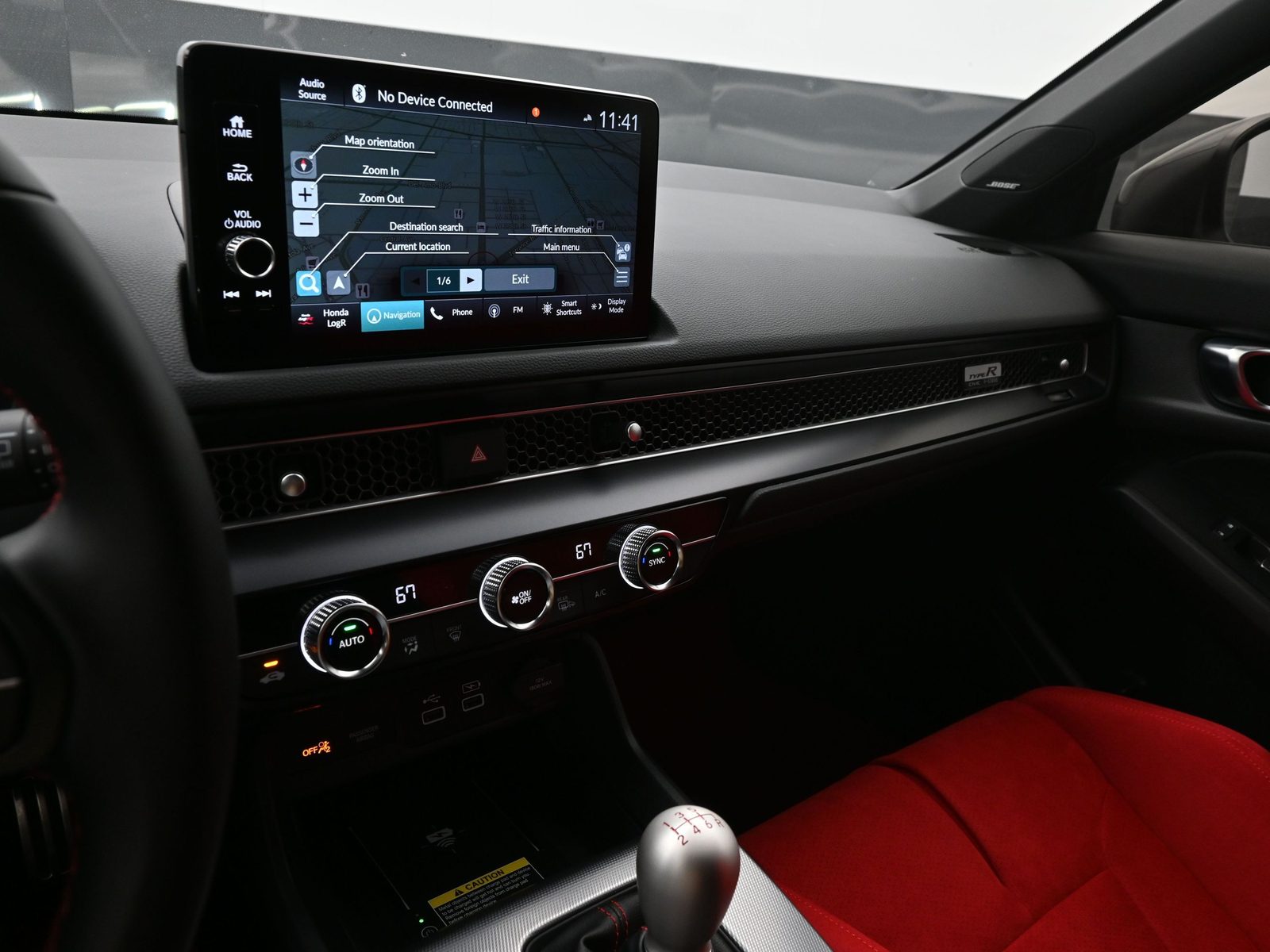 Honda Type R Center Console Shot automotive photography