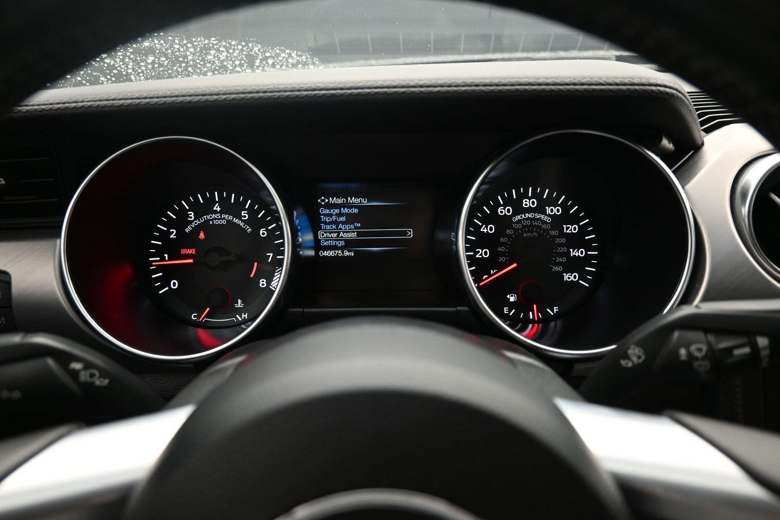 Mustang Mileage Panel automotive photography